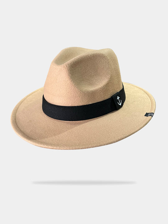 Chapéu Fedora Panamá Bege