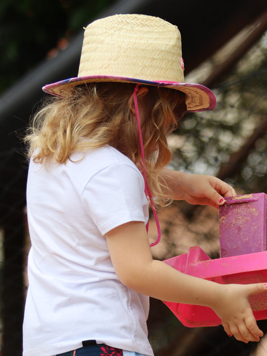 Chapéu de Palha Kids Tie Dry