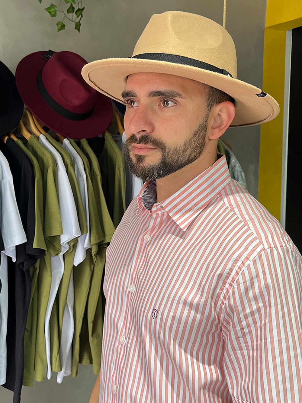 Chapéu Fedora Panamá Bege