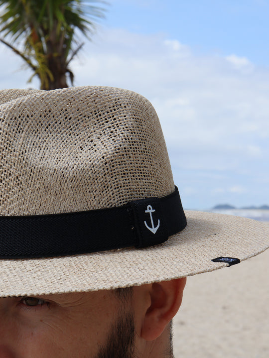 Chapéu de Juta Elástico Preto Faixa Alta Qualidade Kouk Authentic