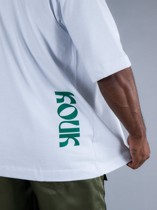 Camiseta Oversized Kouk Nature Branco