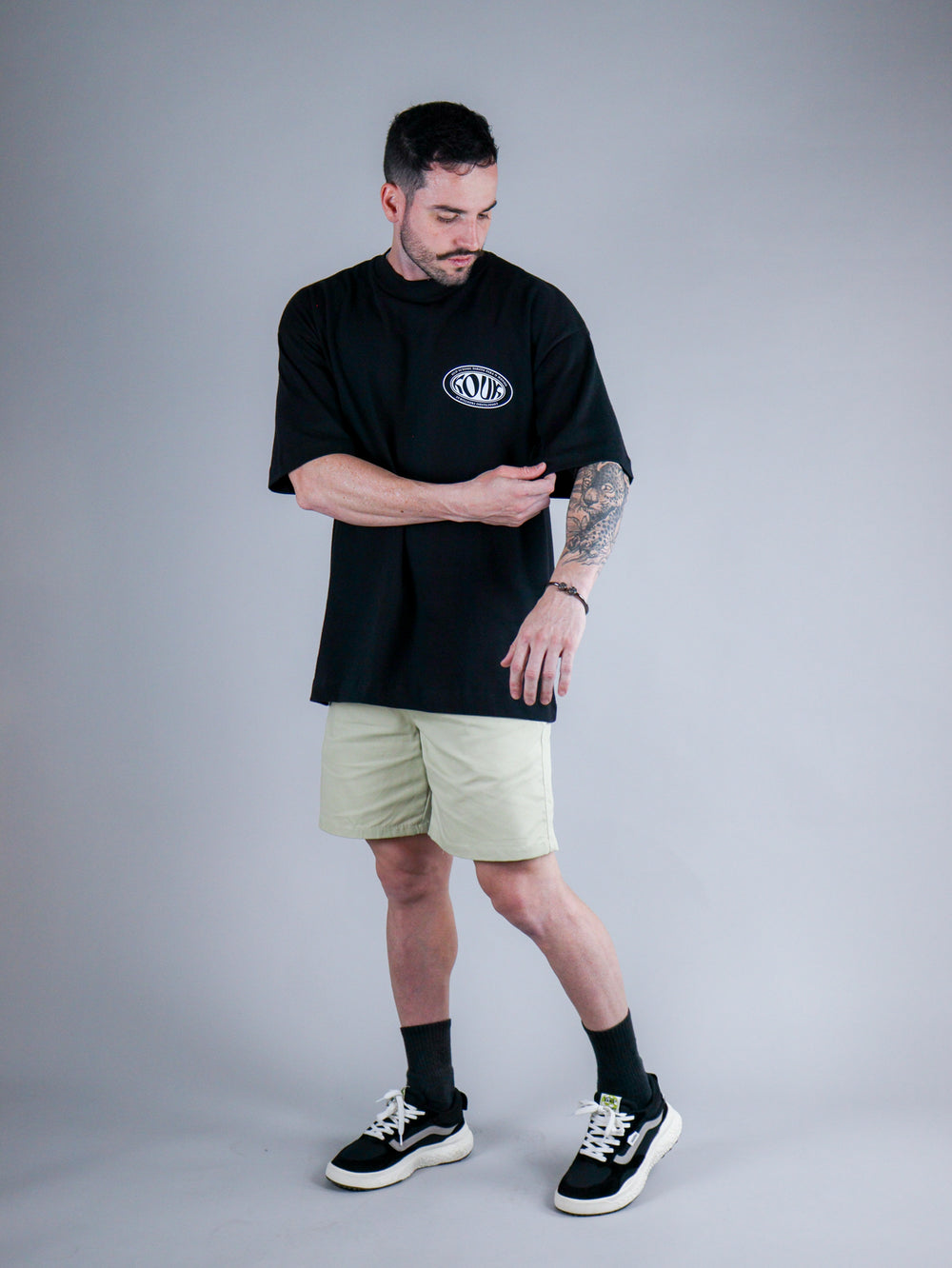 Pulseira Aço Medalha de São Bento Grafite