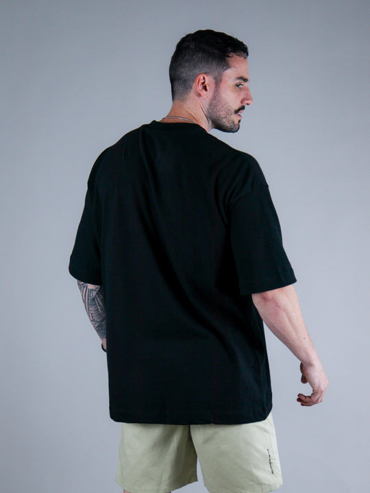 Camiseta Oversized Old School Preto