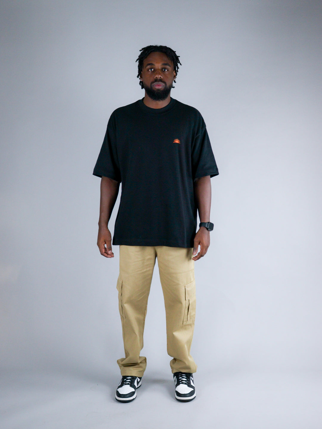 Camiseta Oversized Sunshine Preto