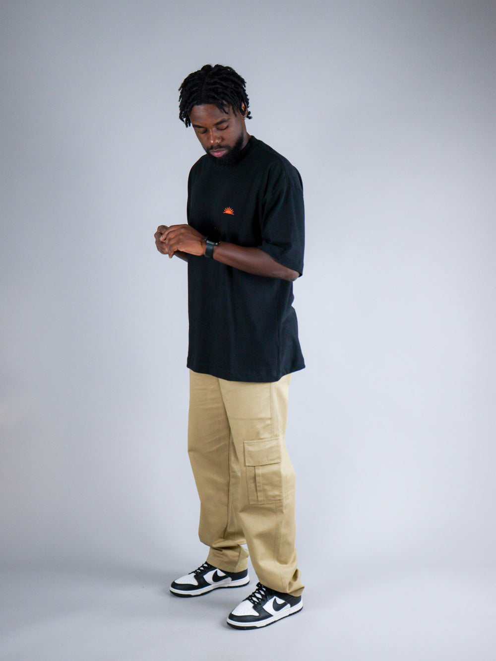 Camiseta Oversized Sunshine Preto