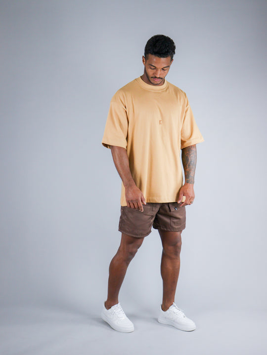 Camiseta Oversized Kouk Nature Caqui