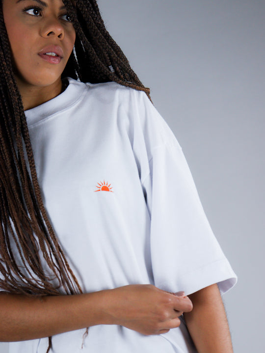 Camiseta Oversized Sunshine Branco