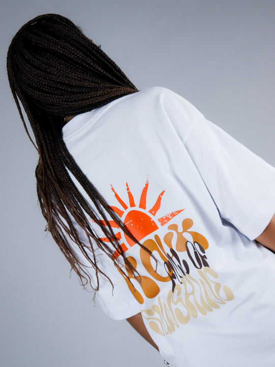 Camiseta Oversized Sunshine Branco