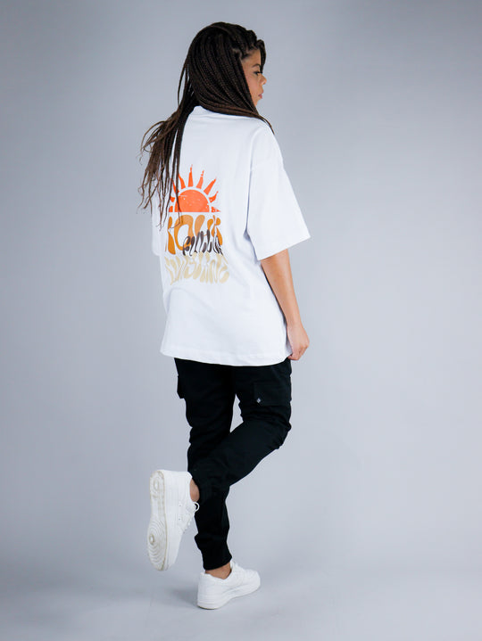 Camiseta Oversized Sunshine Branco