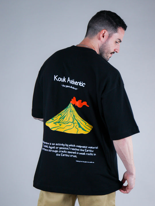 Camiseta Oversized Vulcanism Preto