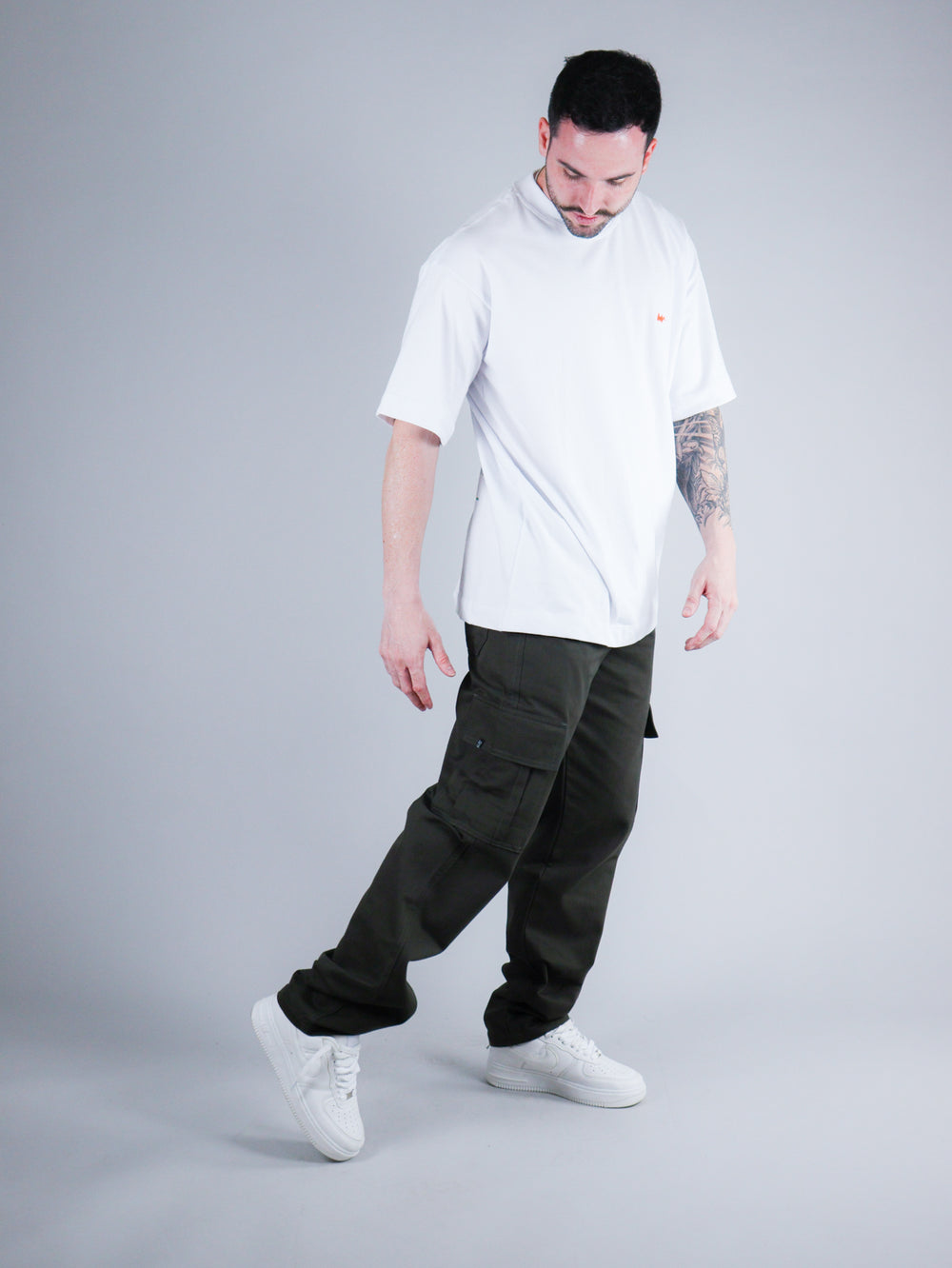 Calça Cargo Line Verde Musgo