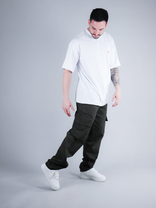 Calça Cargo Line Verde Musgo