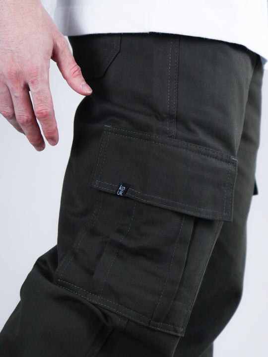 Calça Cargo Line Verde Musgo