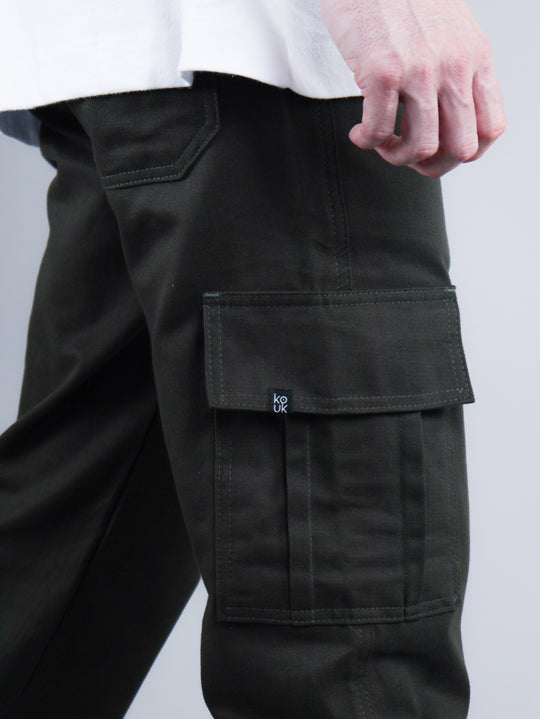 Calça Cargo Line Verde Musgo