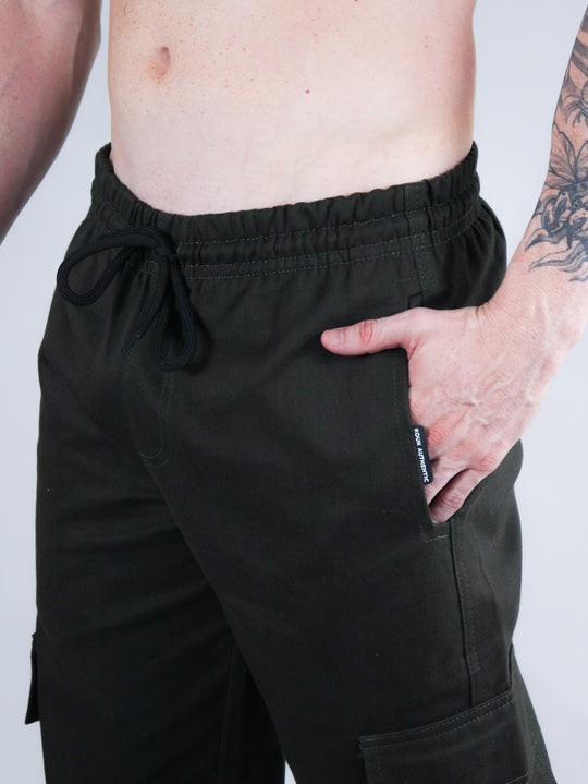 Calça Cargo Line Verde Musgo