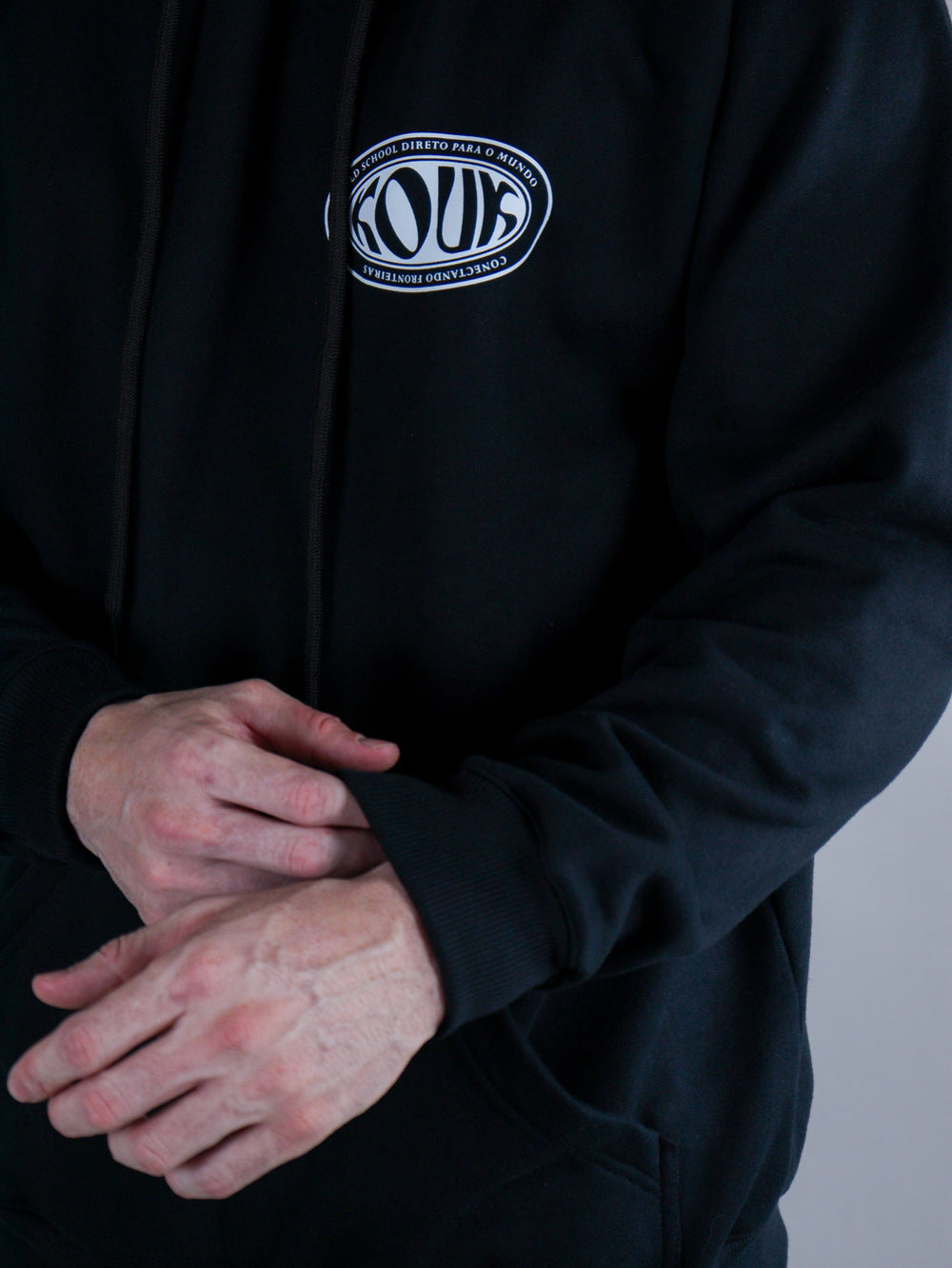 Blusa de Moletom Old School Preto