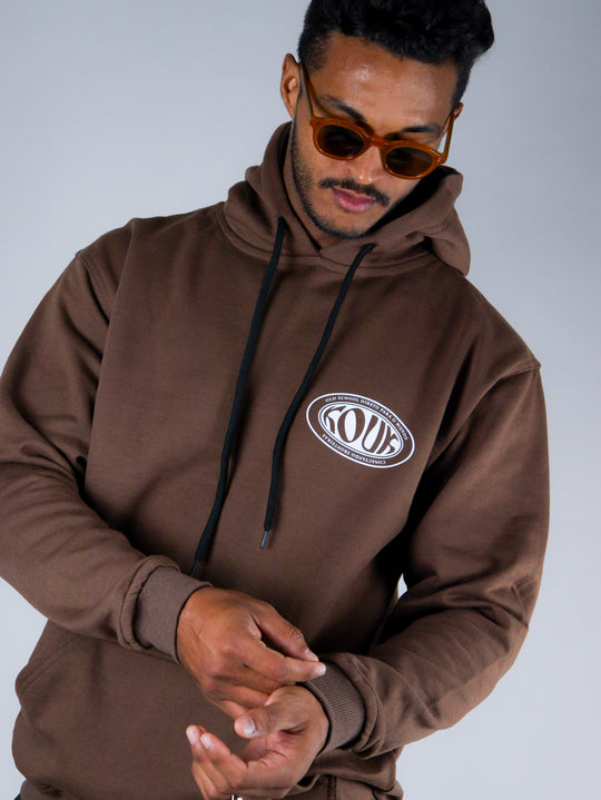 Blusa de Moletom Old School Marrom