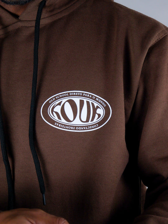 Blusa de Moletom Old School Marrom