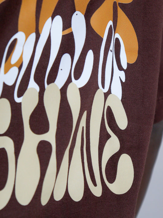 Camiseta Oversized Sunshine Marrom