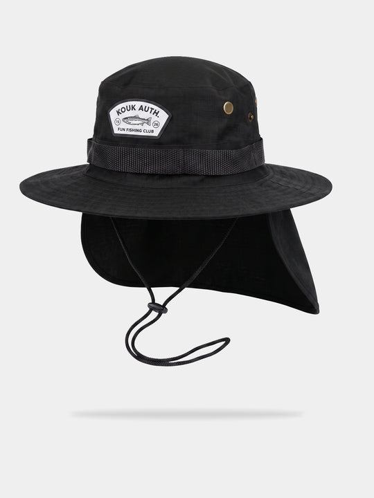Bucket Pescador com Proteção de Nuca - Preto