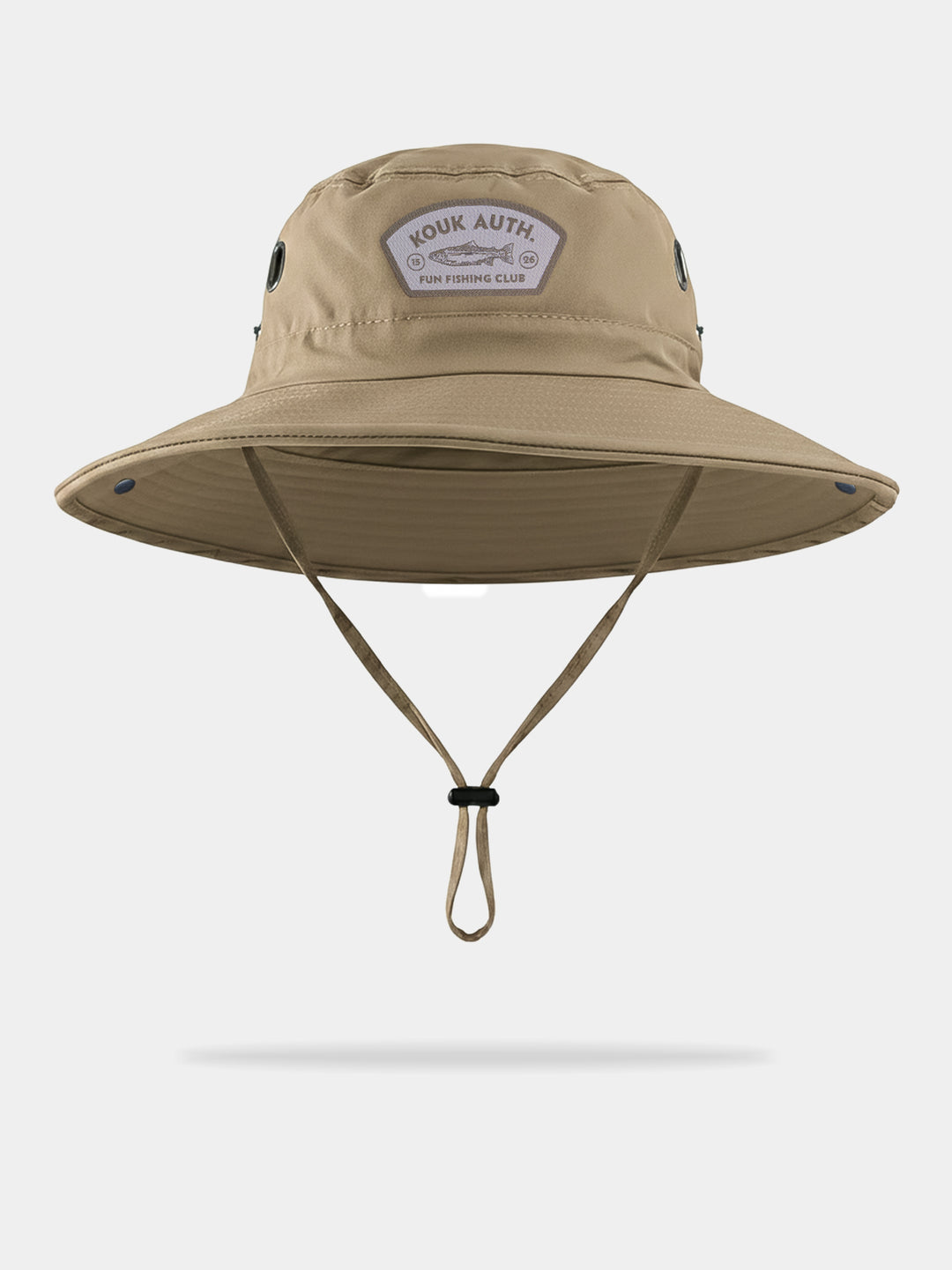 Bucket Pescador Redondo - Bege Logo Claro