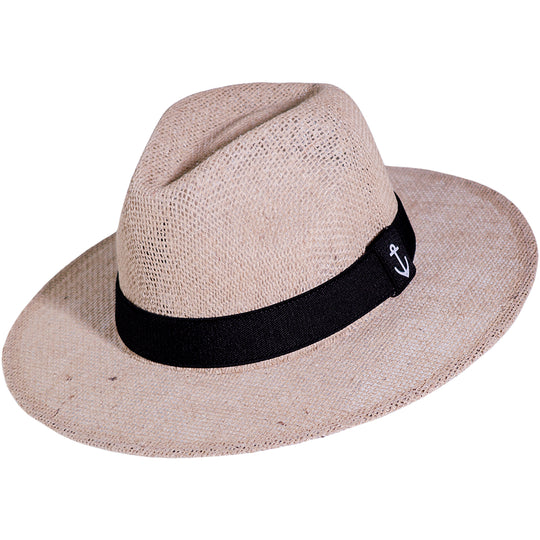 Chapéu de Juta Natural com Faixa Preto
