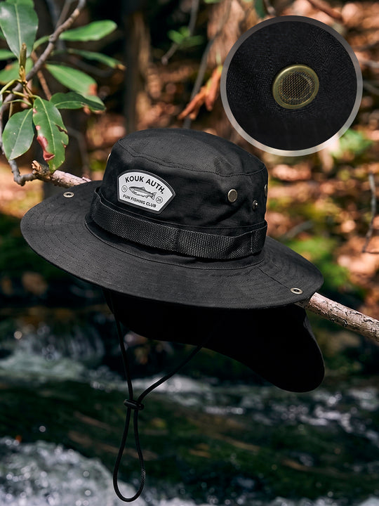 Bucket Pescador com Proteção de Nuca - Preto