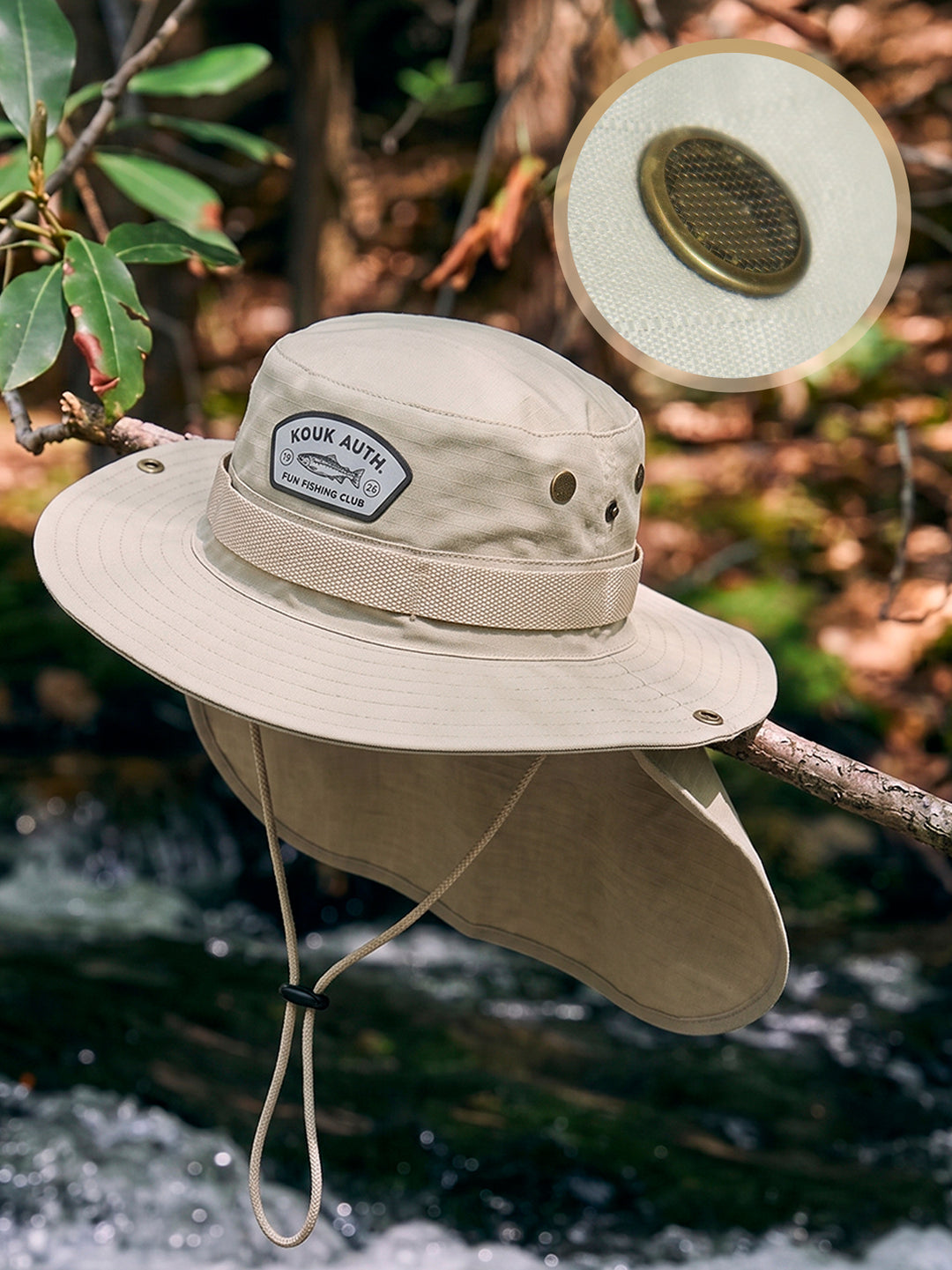 Bucket Pescador com Proteção de Nuca - Gelo