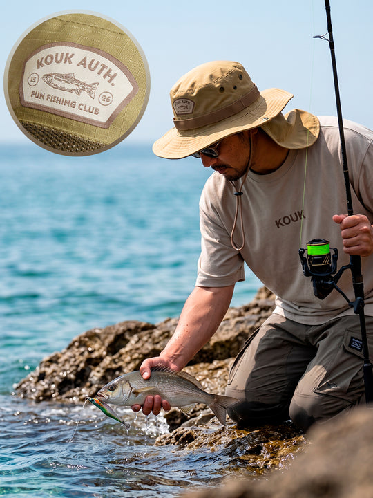 Bucket Pescador com Proteção de Nuca - Cáqui