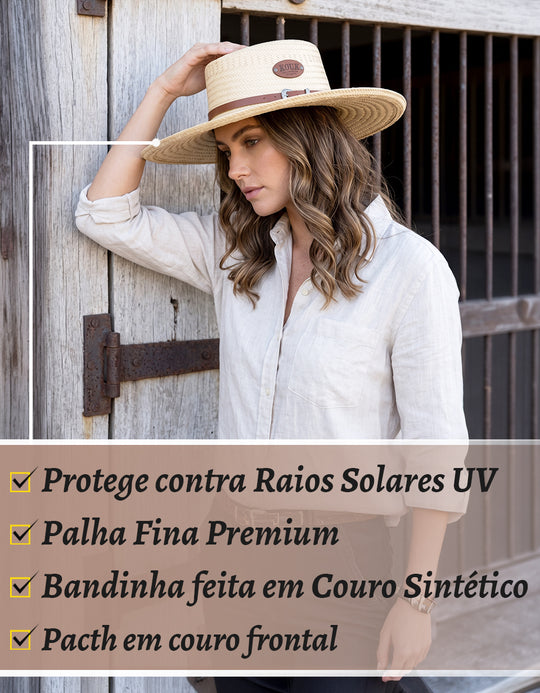 Chapéu de Palha Country Carnaúba Gaucho