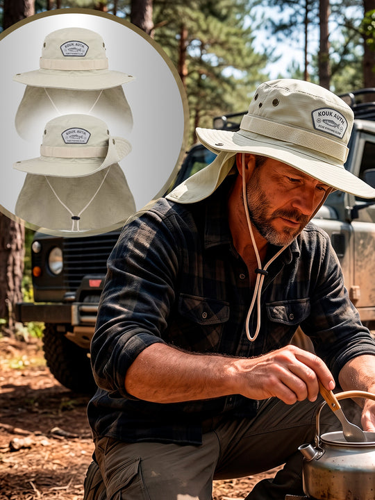 Bucket Pescador com Proteção de Nuca - Gelo