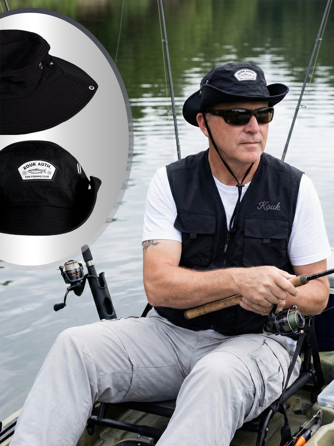 Bucket Pescador Redondo - Preto