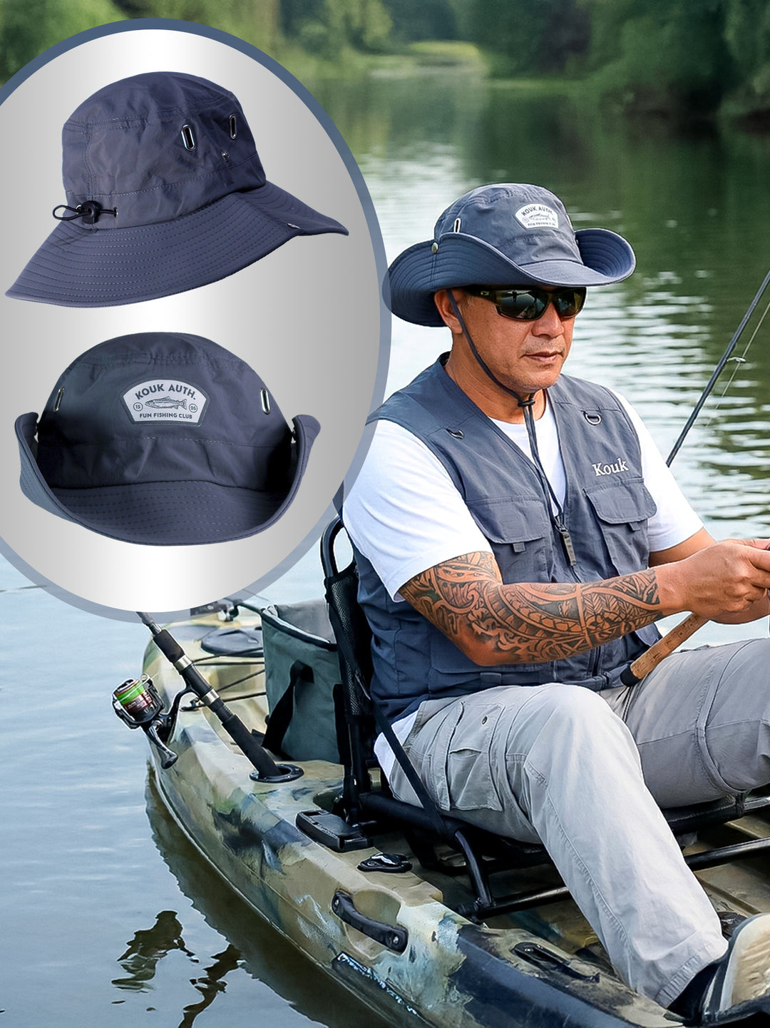 Bucket Pescador Redondo - Chumbo