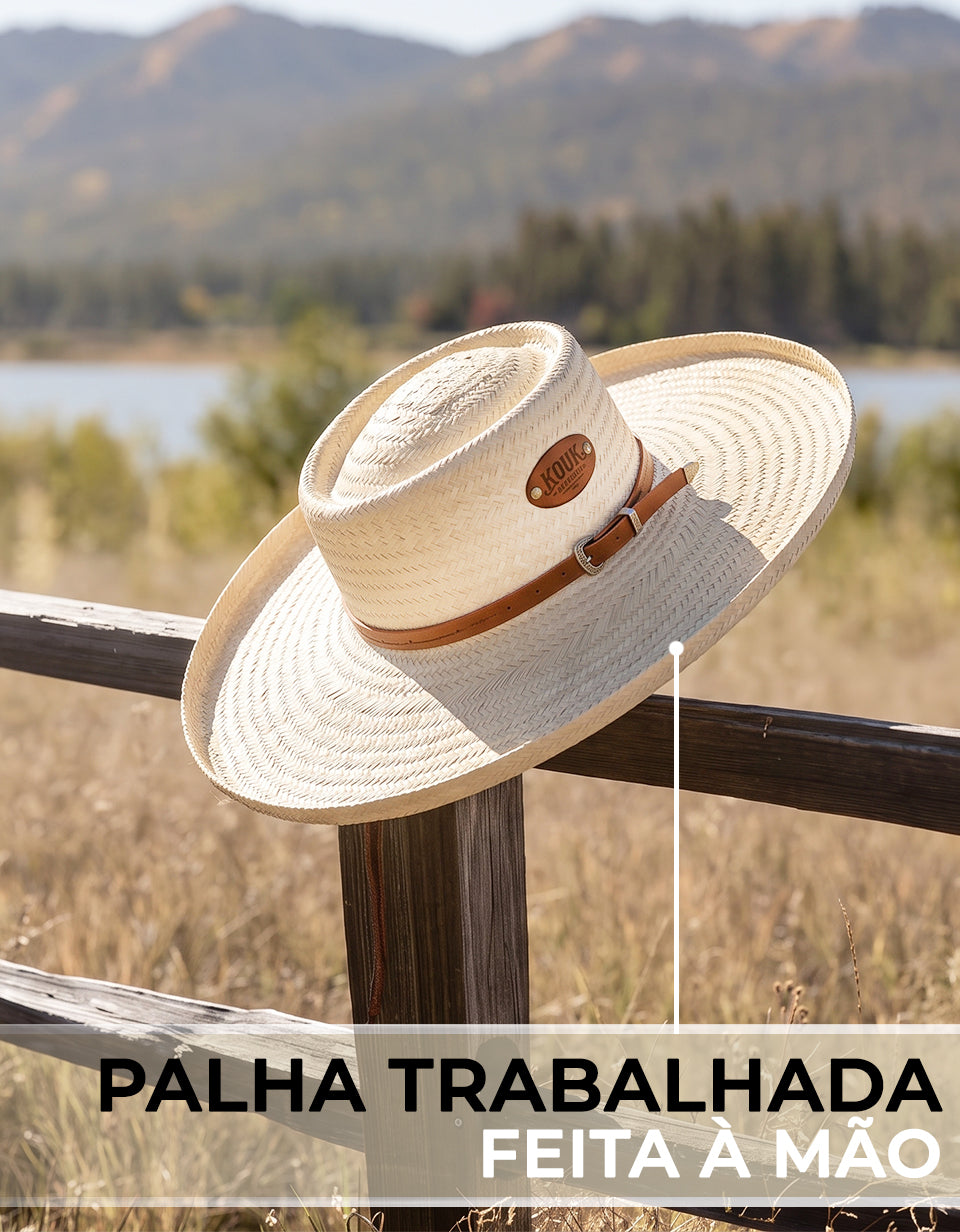Chapéu de Palha Country Carnaúba Gaucho
