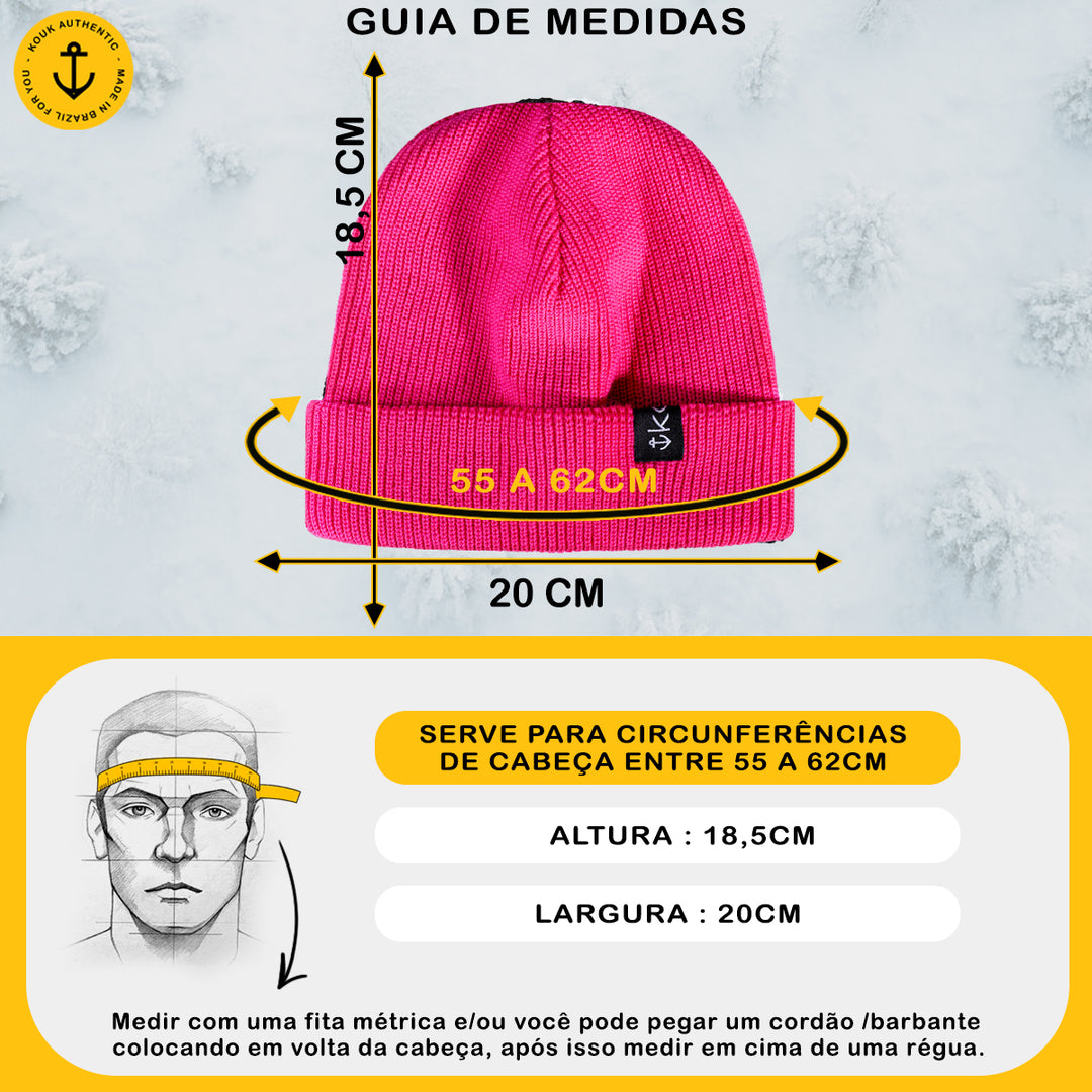 Gorro Lenhador Canelado Rosa Pink
