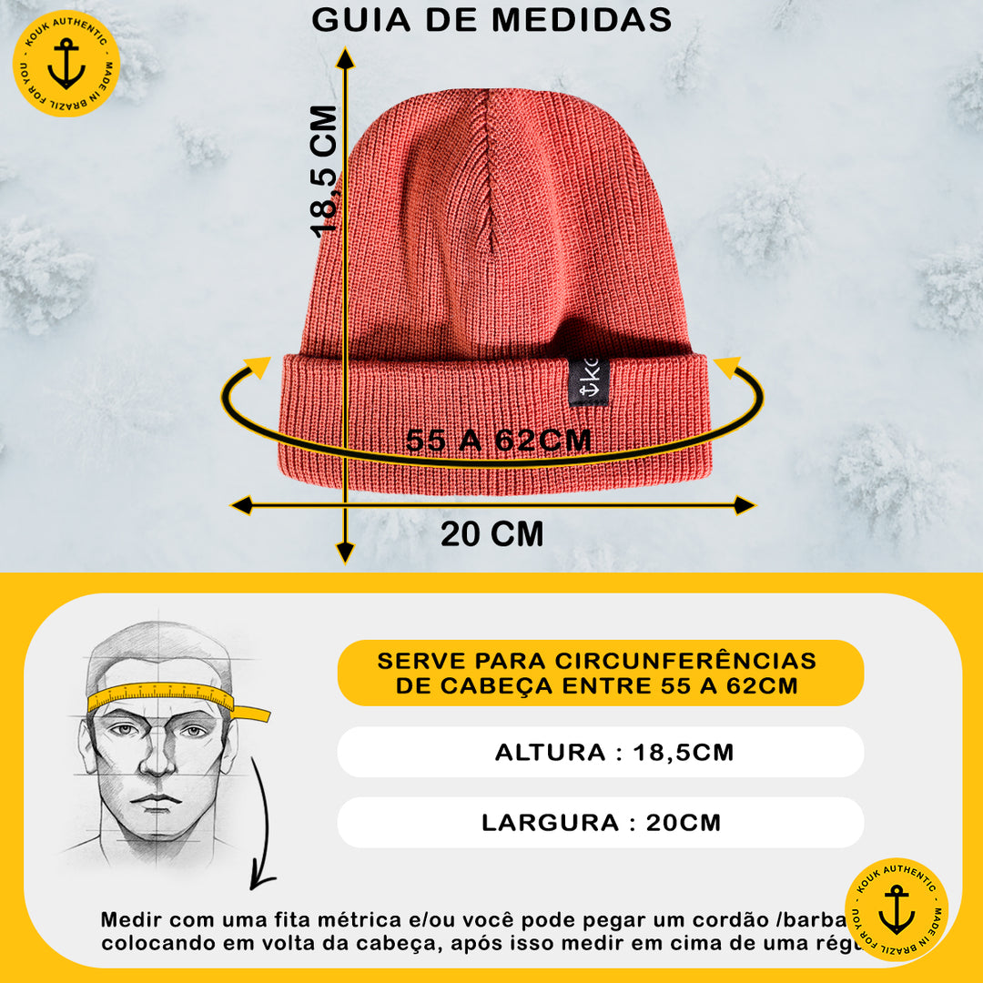 Gorro Lenhador Canelado Terra Cota