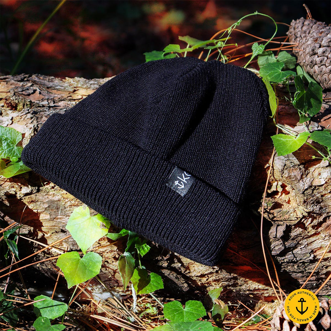 Gorro Lenhador Canelado Preto