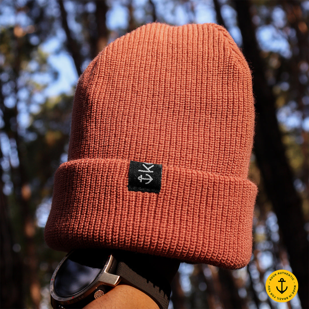 Gorro Lenhador Canelado Terra Cota