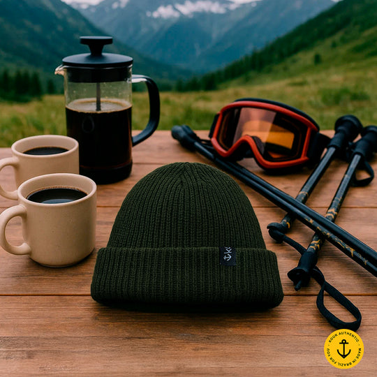 Gorro Lenhador Canelado Verde Musgo