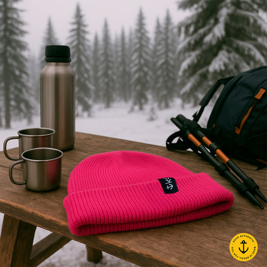 Gorro Lenhador Canelado Rosa Pink