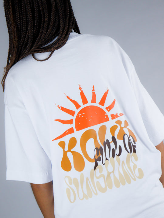 Camiseta Oversized Sunshine Branco
