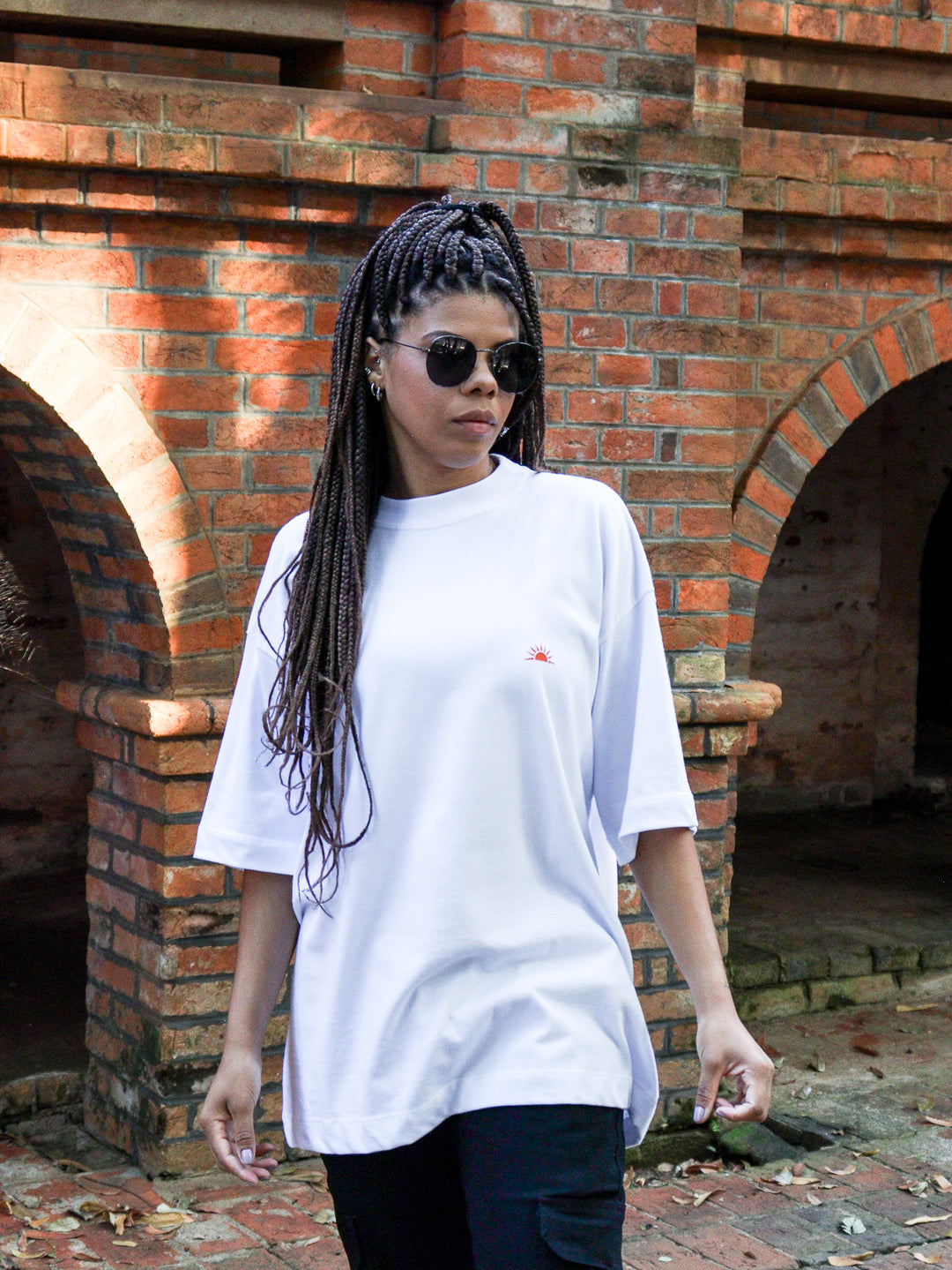 Camiseta Oversized Sunshine Branco