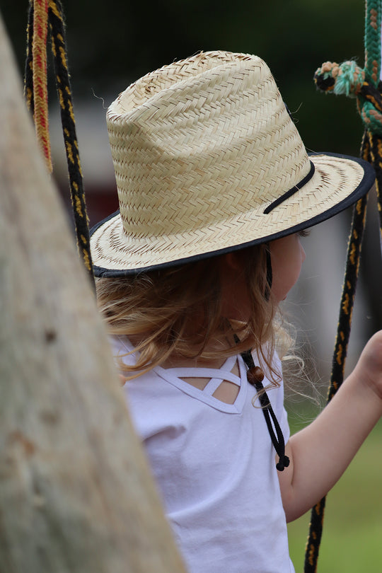 chapéu de palha kids criança infantil proteção uv sol