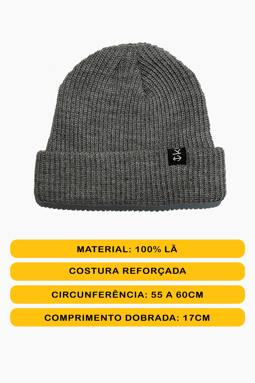 Gorro Cinza